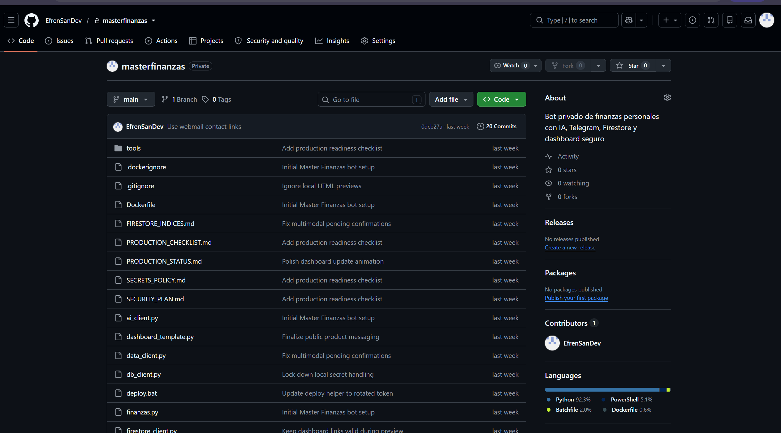 Portada de un repositorio en GitHub con README, LICENSE, CONTRIBUTING y CODE_OF_CONDUCT